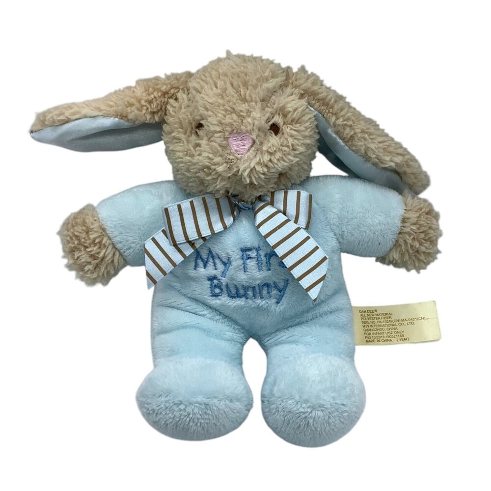 Dan Dee "My First Bunny" Stuffed Animal Plush‎ Toy Infants 7” Rattle